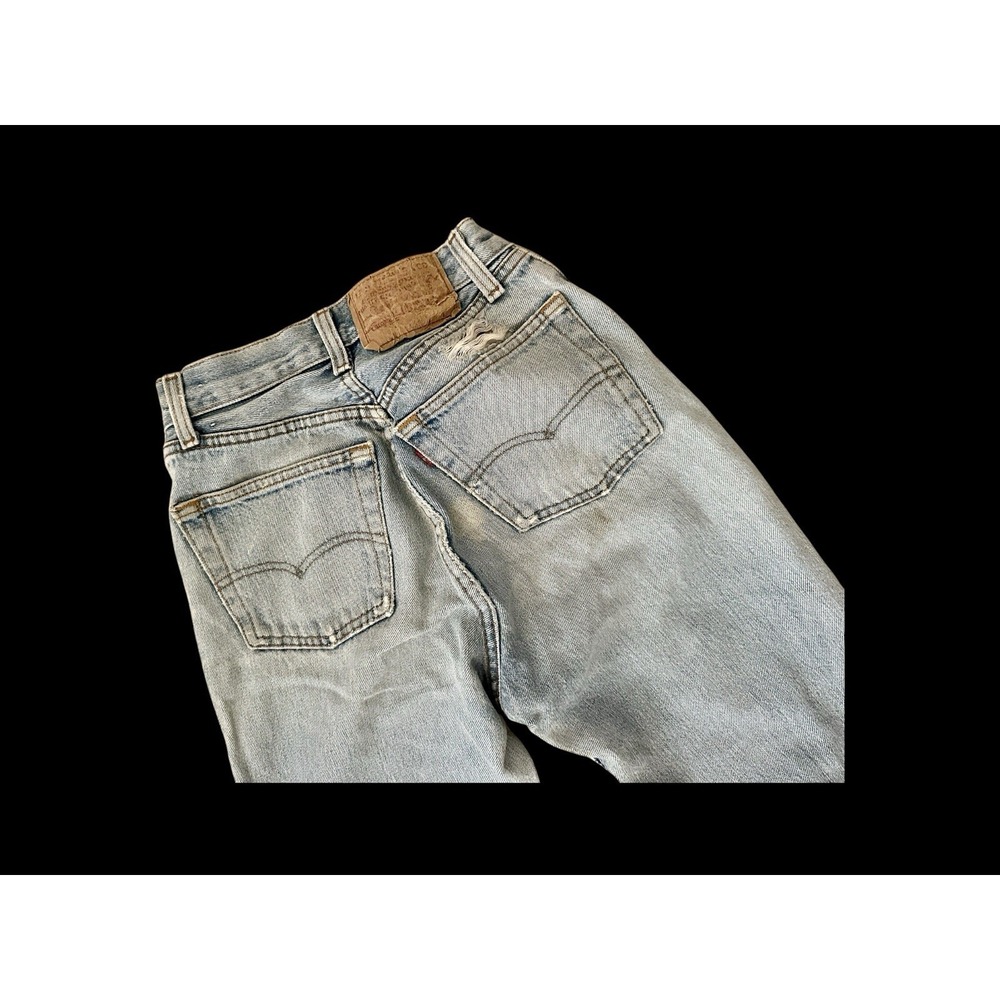 Vintage 80's Levi's Jeans Womens 23.5x29 Blue Made In USA Distressed - Picture 9 of 16